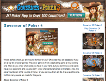 Tablet Screenshot of governorofpoker4.net